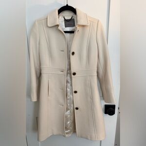 J. Crew Cream lady day coat like new
